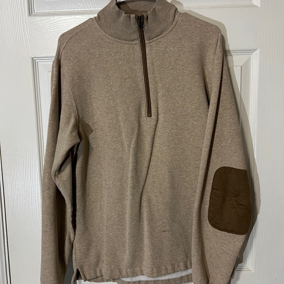 Woolrich Men's Tan Quarter-Zip Sweater - Small - Picture 1 of 8
